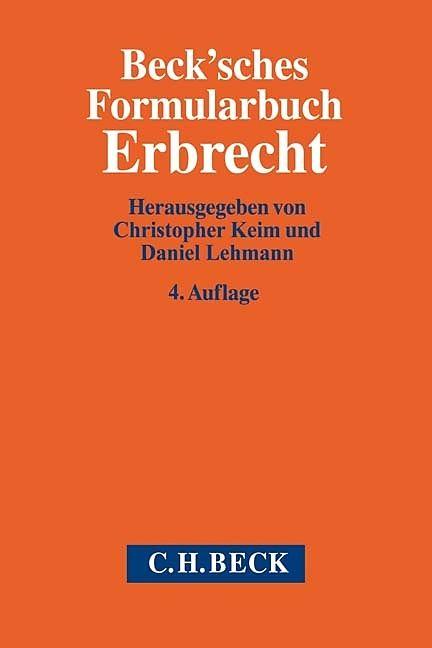 Produktbild Beck'sches Formularbuch Erbrecht (Deutsch, 2018)