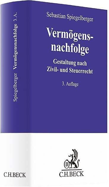 Produktbild Vermögensnachfolge, m. CD-ROM (Deutsch, Sebastian, Spiegelberger, 2020)