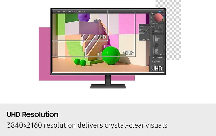 Actual product image Samsung ViewFinity S7 - S70D (3840 x 2160 Pixels, 37")