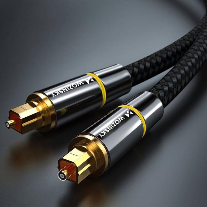Produktbild Wozinsky digital optical audio fiber cable Toslink SPDIF 3m black (WOPT-30) (3 m, TOSLINK)