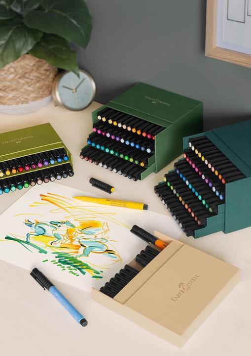 Actual product image Faber-Castell Ink Drawer Pitt Artist Pen (48 x)