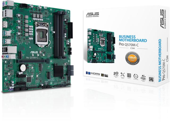 Produktbild ASUS Pro Q570M-C/CSM (LGA 1200, Intel Q570, mATX)