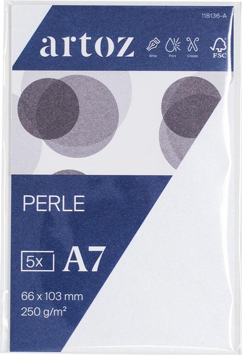 Produktbild Artoz Visitkarten Perle A7 weiss (A7)