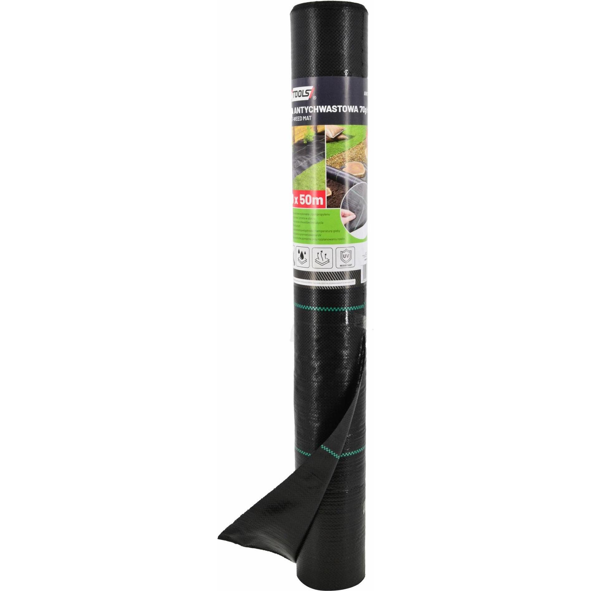 Awtools, Pflanzen Winterschutz + Gartenvlies, MATA ANTYCHWSTOWA 70g 1,6*50m AGROTKANINA CZARNA