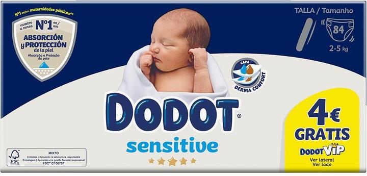 Productafbeelding Dodot Sensitive 2-5kg 84 Stück (Gr. 1, 84 Stuk)