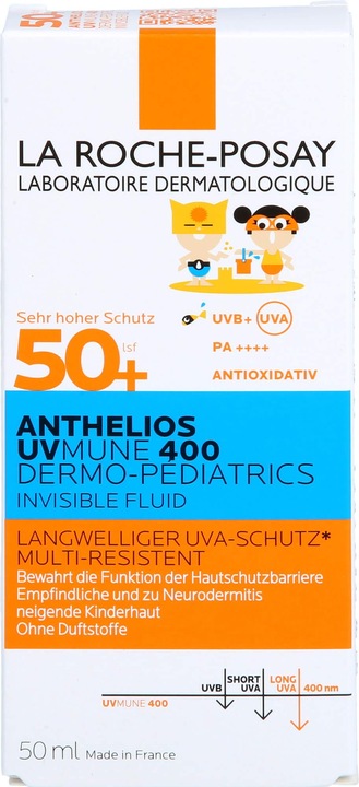 Produktbild La Roche Posay Kids Invisible Fluid UVMune (Sonnenlotion, SPF 50+, 50 ml, 73 g)