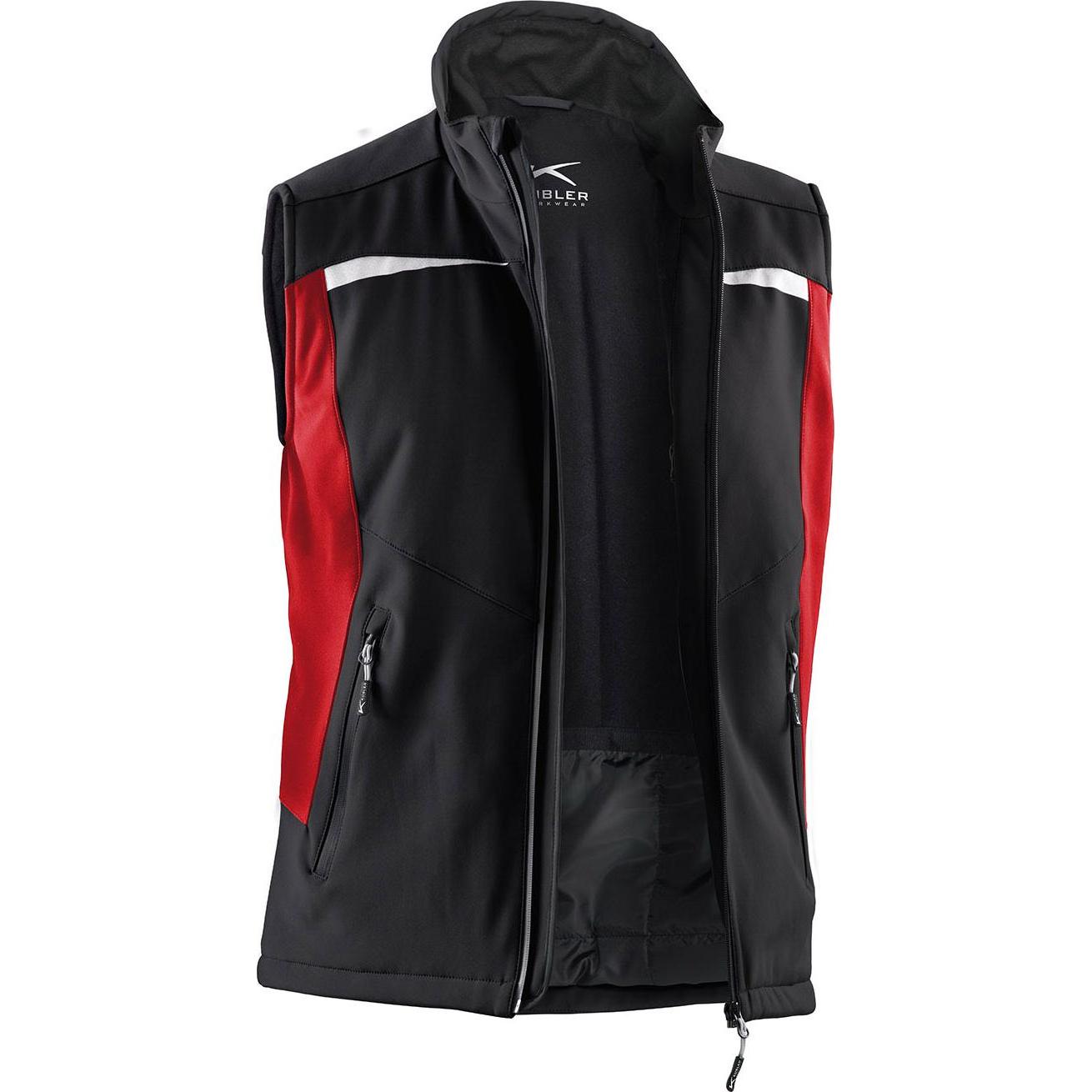 Kübler, Arbeitsjacke, unisex Arbeitsweste 7041 schwarz, rot Grösse L (L)