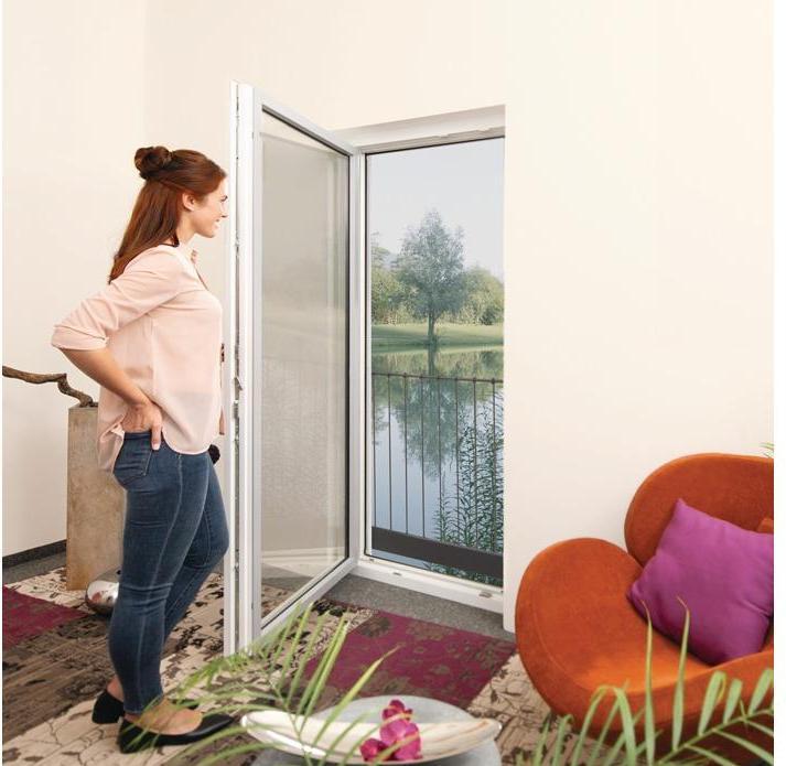Produktbild Windhager Fliegengitter fr bodentiefe Fenster (130 x 220 cm)