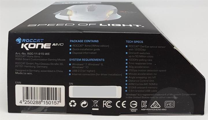 Actual product image Roccat Kone AIMO (Cable)