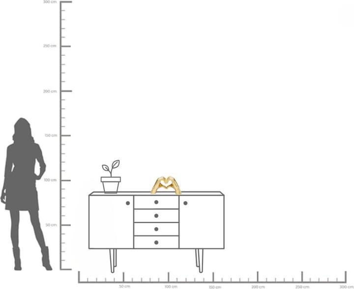 Actual product image Kare Design Deko Objekt Heart Hands 25cm