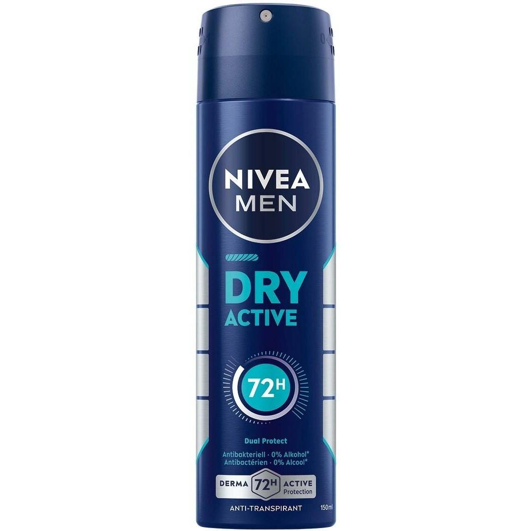 NIVEA MEN, Deo, Dry Active Spray (Spray, 150 ml)