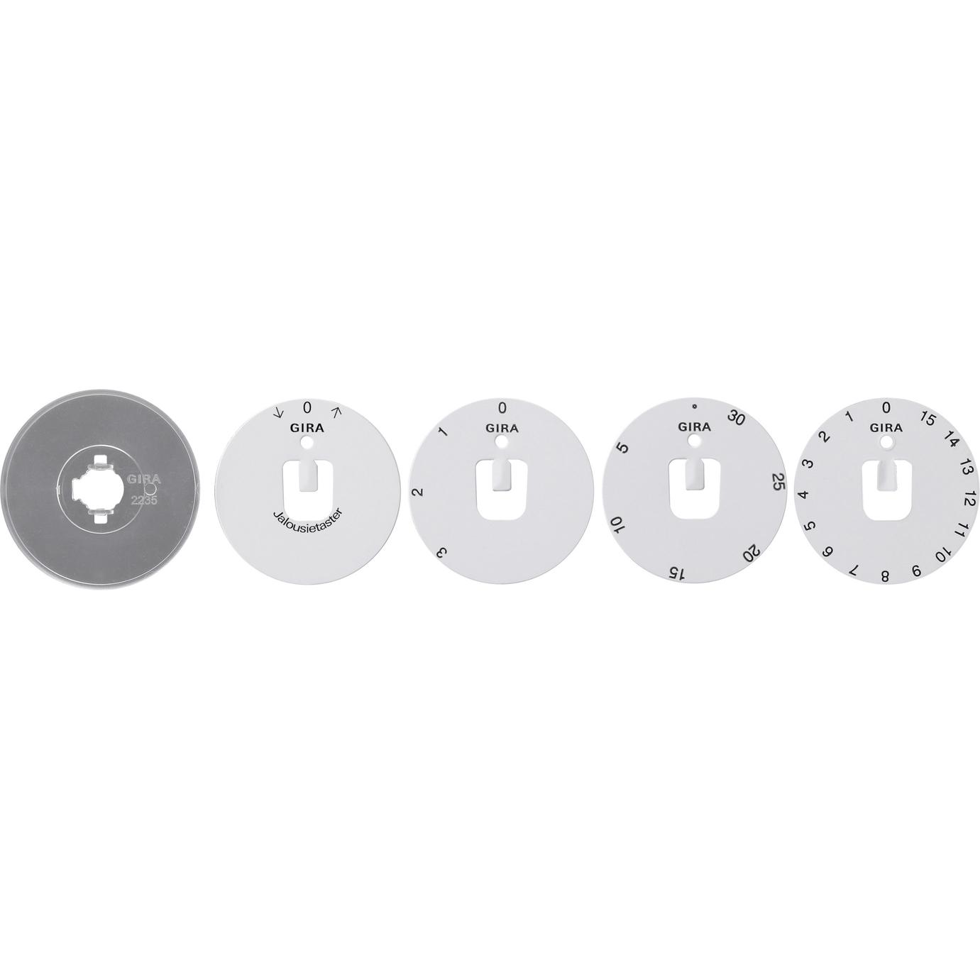 Gira Set di dischi simbolo Accessori 818300, Pulsante + Interruttore