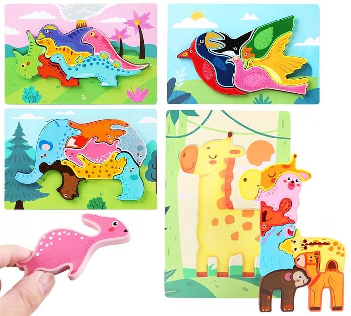 Actual product image Trifox Holzpuzzle Tiere