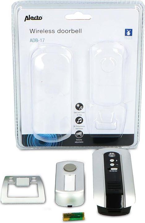 Actual product image Alecto Radio doorbell