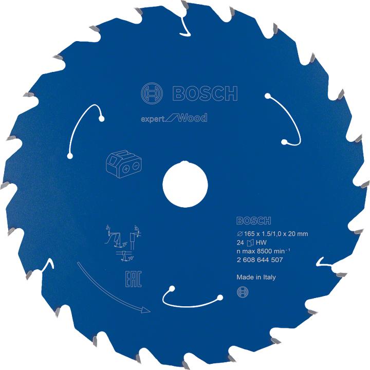 Actual product image Bosch Professional Zubehör Circular saw blade Expert for Wood, 165 x 1.5/1 x 20, 24 teeth