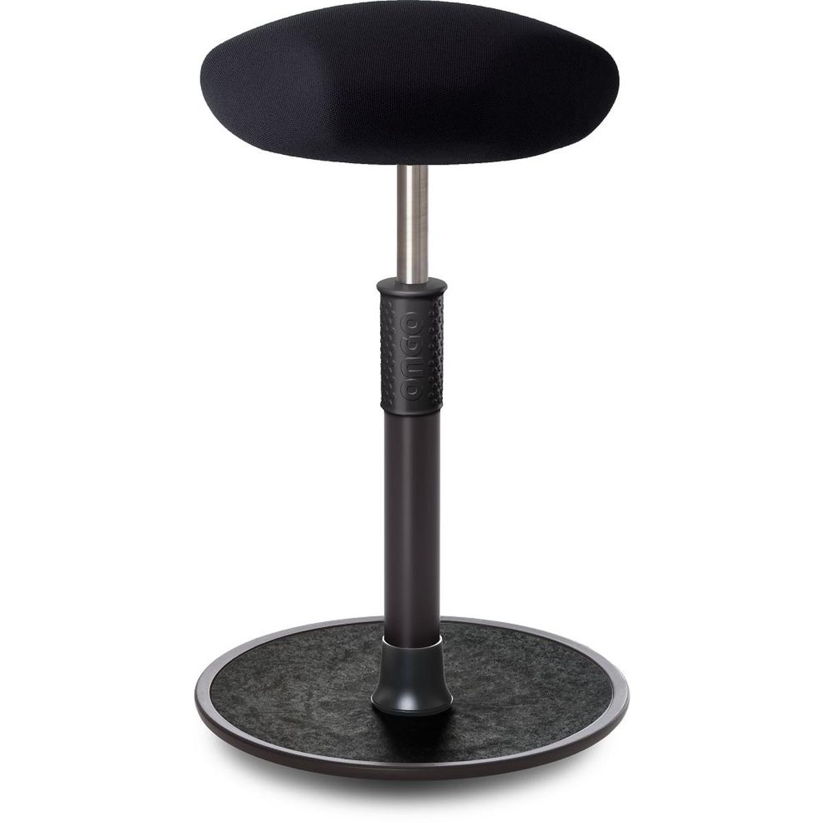 Ongo, Bürostuhl, Sitz- Stehhocker Free Tall Triangel Gestrick schwarz schwarz /schwarz
