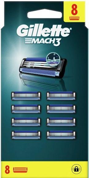 Actual product image Gillette Mach3 Razor Blades for Men 8 Pieces (8x)