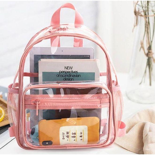 Actual product image MU Style Alexia Series Trasparent Backpack