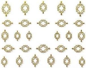 Actual product image Beautynails Bna Precious Stone Ornament Marquise Gold