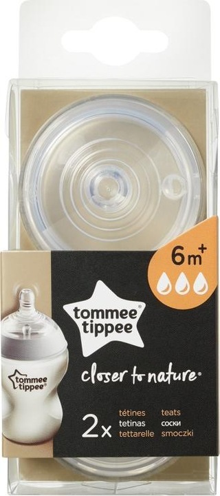Produktbild Tommee Tippee Easi-Vent Sauger Babyflaschenaufsatz Rund Schneller Durchfluss