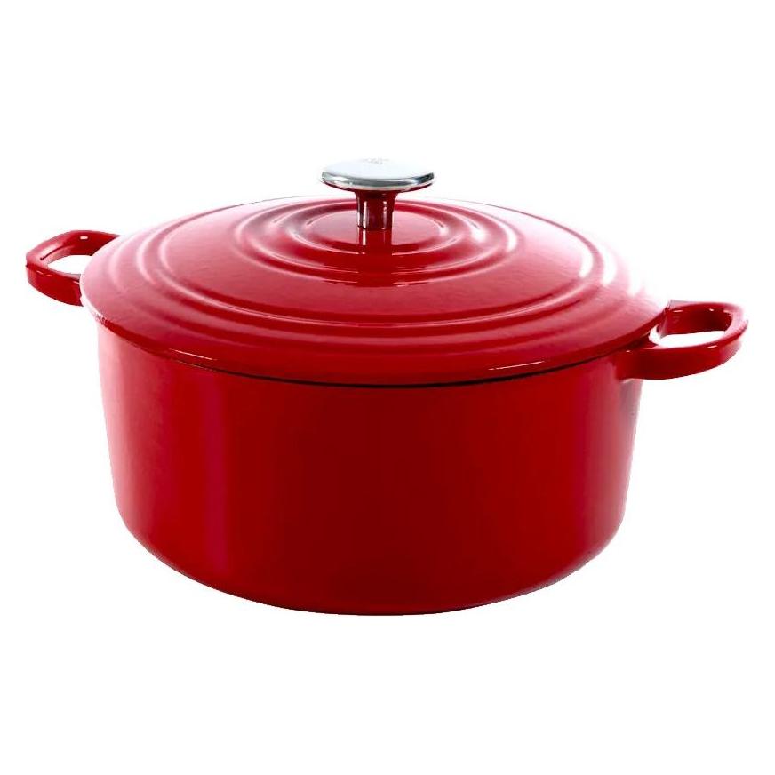 Bk Bourgogne Braadpan - 24 Cm - Chili Rood, Pan + Steelpan, Rood