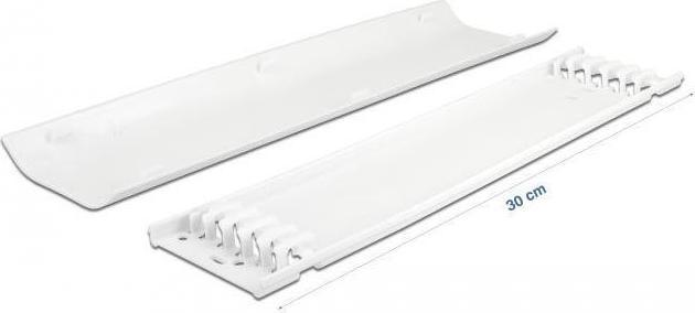 Actual product image Delock Cable duct self-adhesive 85x10mm 2 pieces white (Duct, 30 cm)