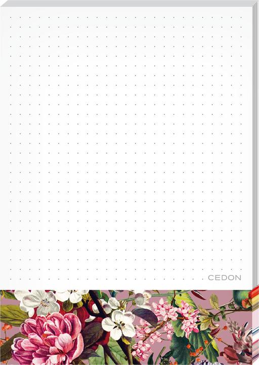 Produktbild Cedon Notizblock A6 BLUMENGRUSS (Gepunktet)