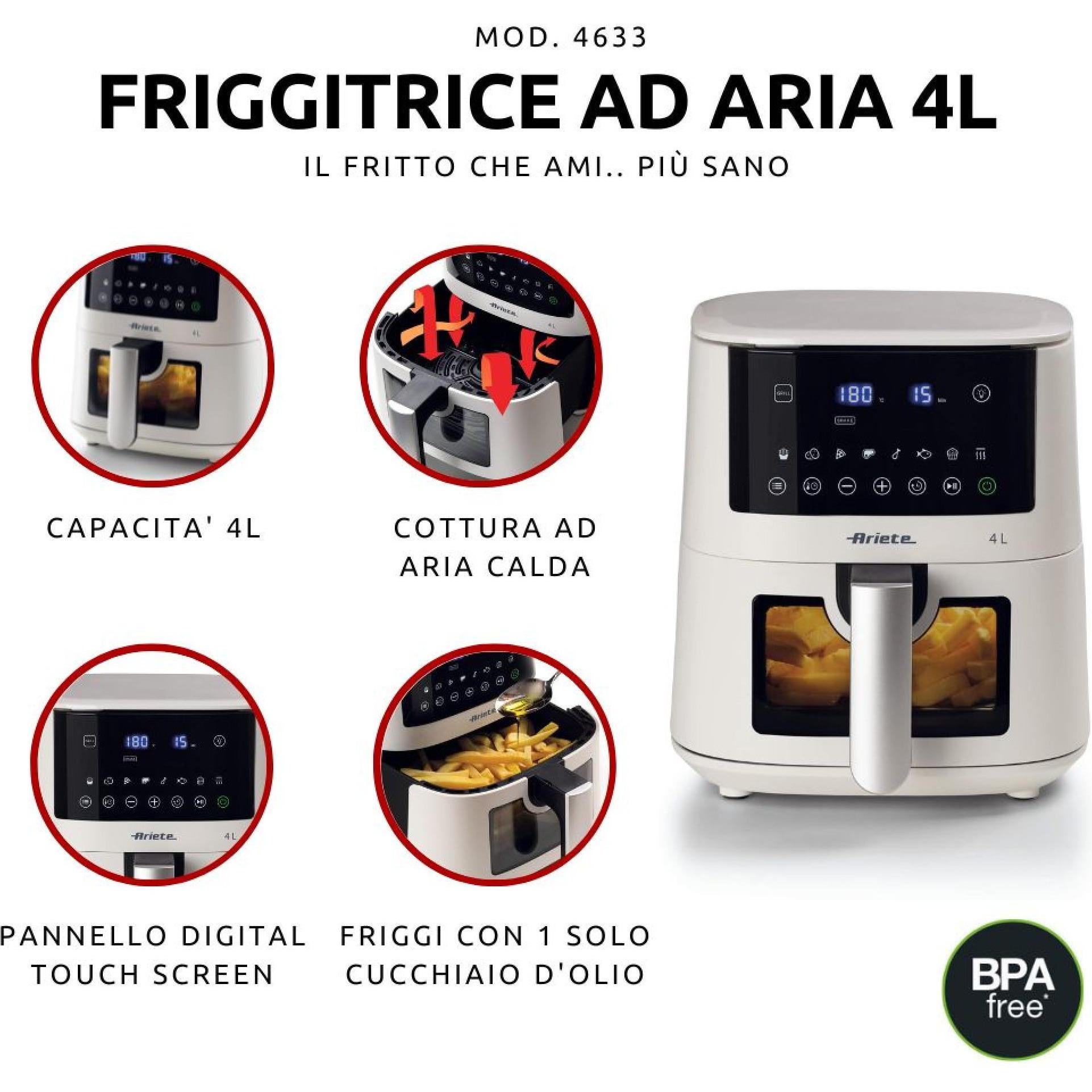 Thumbnail - Ariete Air Fryer, Fritteuse, Weiss
