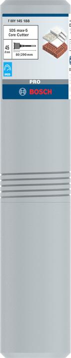 Actual product image Bosch Professional Zubehör PRO SDS max-5 Core Cutter, one-piece, 45 x 80 x 160 mm (45 millimetres)