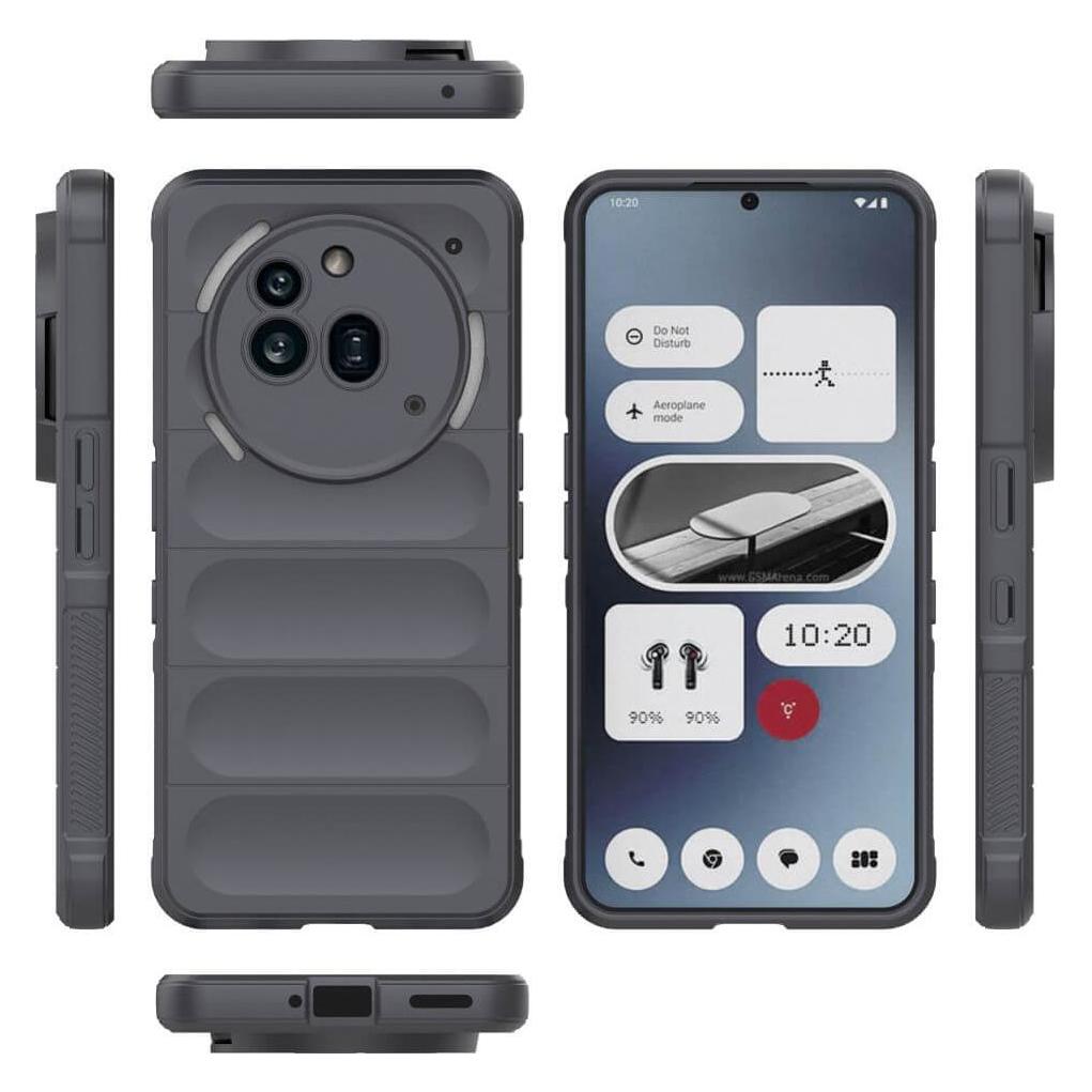 Zeking for Nothing Phone (3a), custodia trasparente trasparente con