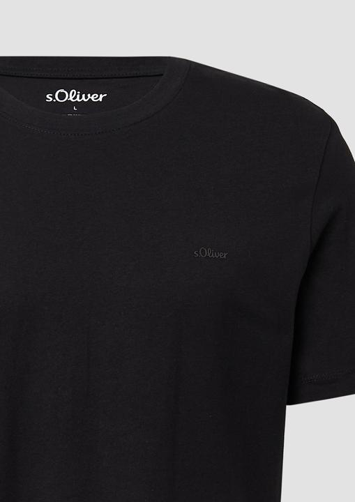 Produktbild S.Oliver T-Shirt Baumwoll-T-Shirt mit Logo-Print (L)