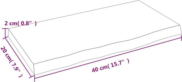 Immagine prodotto vidaXL Lian (40 x 20 x 2 cm)