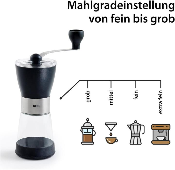 Actual product image ADE Kaffeemühle Schwarz, Detailfarbe: Schwarz, Ausstattung
