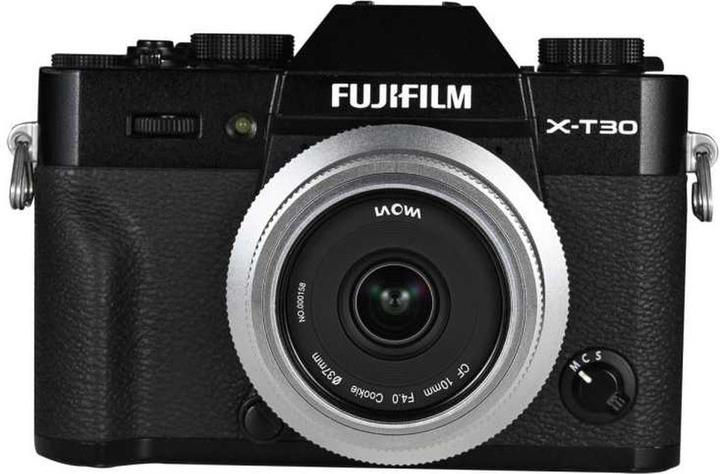 Produktbild Laowa 10mm 1:4 Pancake Fuji X silber (Manual Focus) (Neuheit) (Fujifilm X, APS-C / DX)