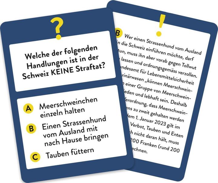 Produktbild Wer hätte das gedacht?! Das Unnützes-Wissen-Quiz Schweiz (Deutsch, 2 - 6 Spieler)