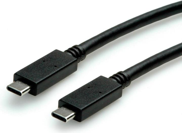 Actual product image Roline USB 3.2 Gen 2 cable, C-C, ST/ST (1 m, USB 3.2 Gen 2, 100 W)