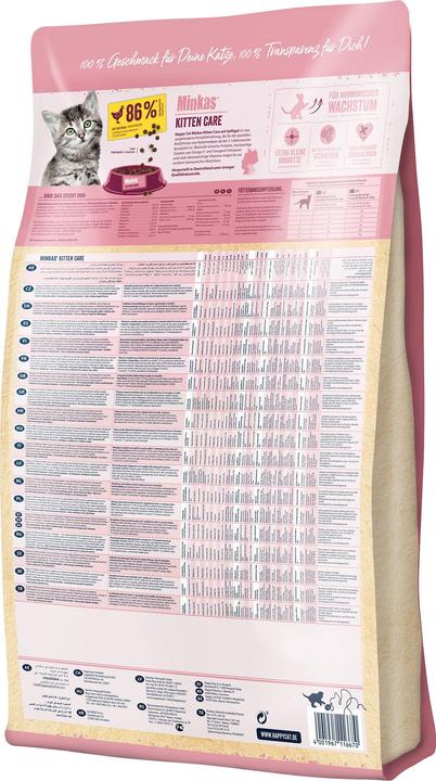 Produktbild Happy Cat Minkas Kitten Care Geflügel 10 kg (Junior, 1 Stk., 10000 g)