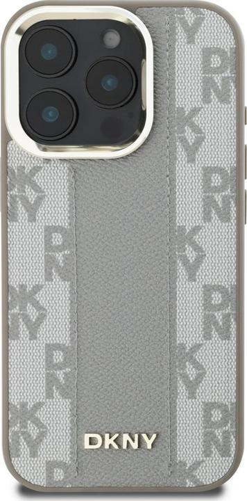 Actual product image DKNY Case Checkered Pattern Magsafe for iPhone 16 Pro Max beige (Apple iPhone 16 Pro Max)