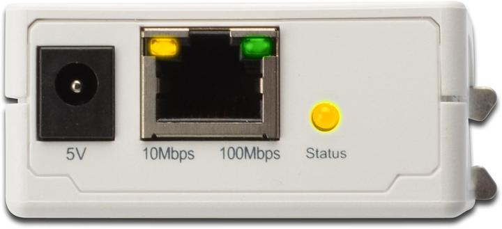 Image du produit Digitus Serveur d'impression Fast Ethernet 1xParallèle 1xRJ-45 avec bloc d'alimentation