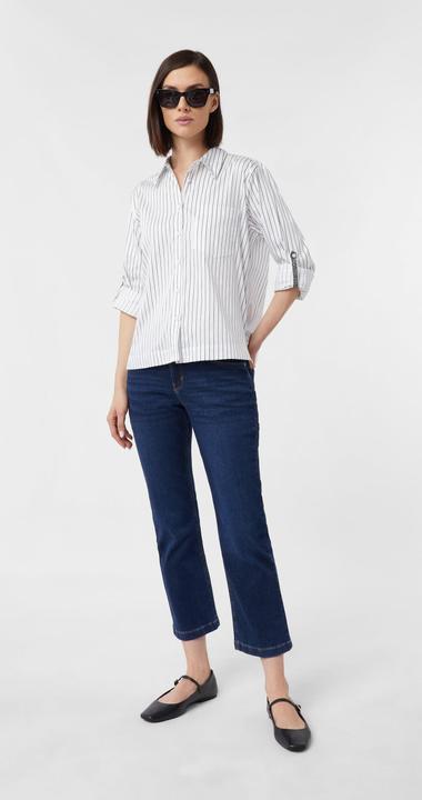 Immagine prodotto Comma Bluse Streifenbluse aus Baumwollstretch mit Leo-Detail (44)
