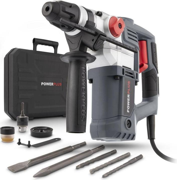 Immagine prodotto Powerplus POWE10060 Boorhamer - 900W - 4J - SDS-Plus - Inclusi 7 accessori
