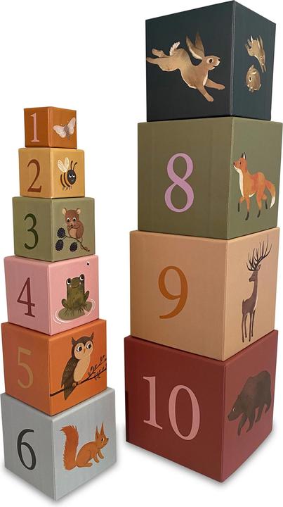 Actual product image Filibabba Stacking blocks - Nordic animals (FI-02177)