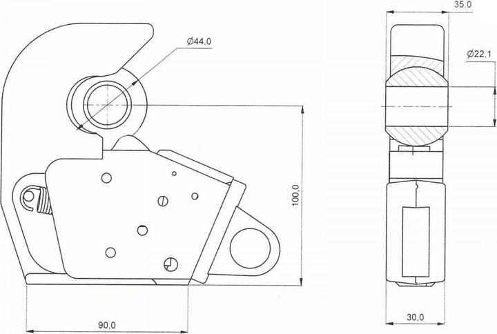 Produktbild Dema Unterlenker Fanghaken Kat 1 universal (Traktorzubehör)