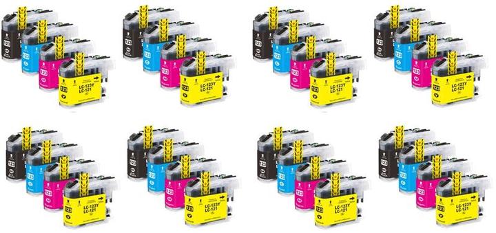 Image du produit Hermex Cartouche d'encre alternative à Brother LC-121 CMYK XL (M, CF, C, Y)