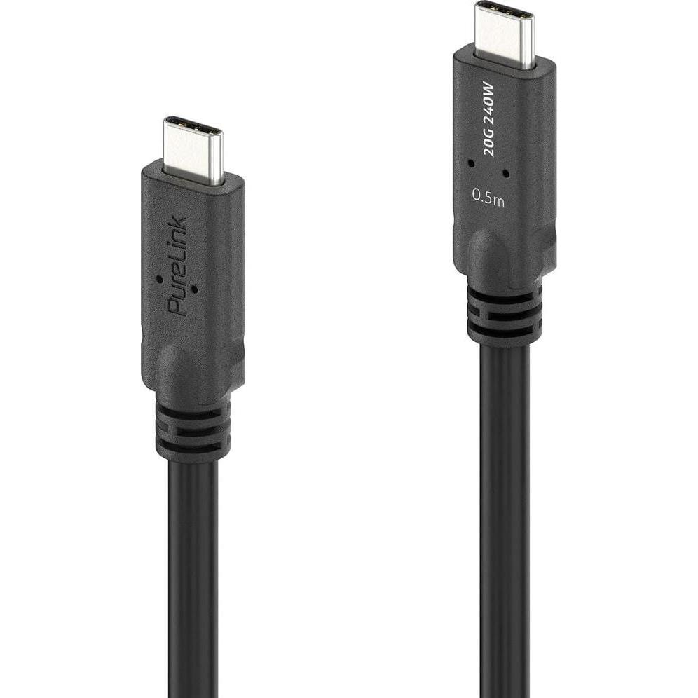 Purelink Microx4 Usb4-Kabel Usb C - Usb C 0.5 M (0.50 M, Usb 4.0, 240 W), Cavo Usb