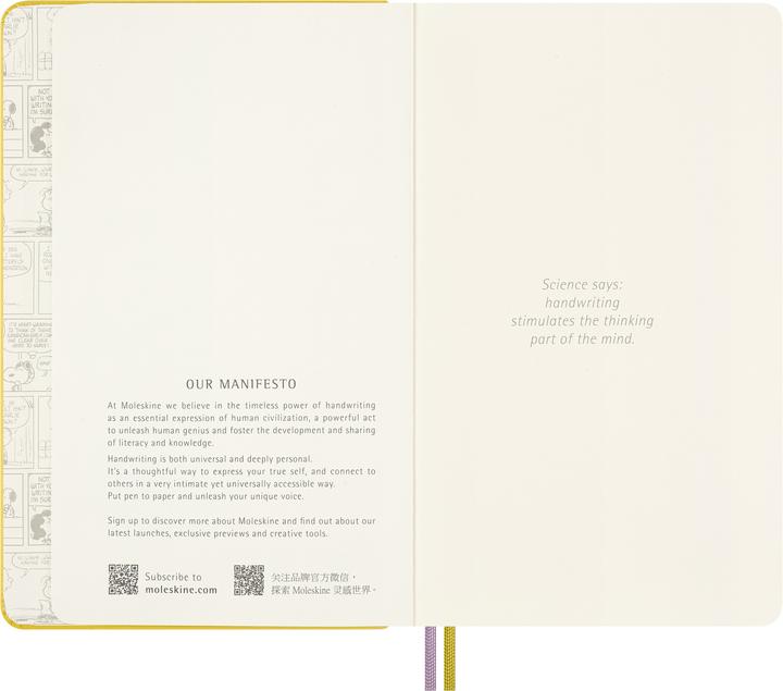 Image du produit Moleskine NB Peanuts LG lin HC Patty (A5, Large, À rayures, Blanc, Pointillés)