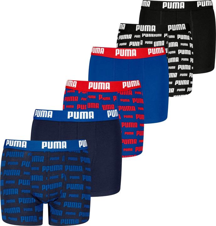 Produktbild Puma Everyday Logo Print Boxers ECOM 6P (158, 164, 6er Pack)