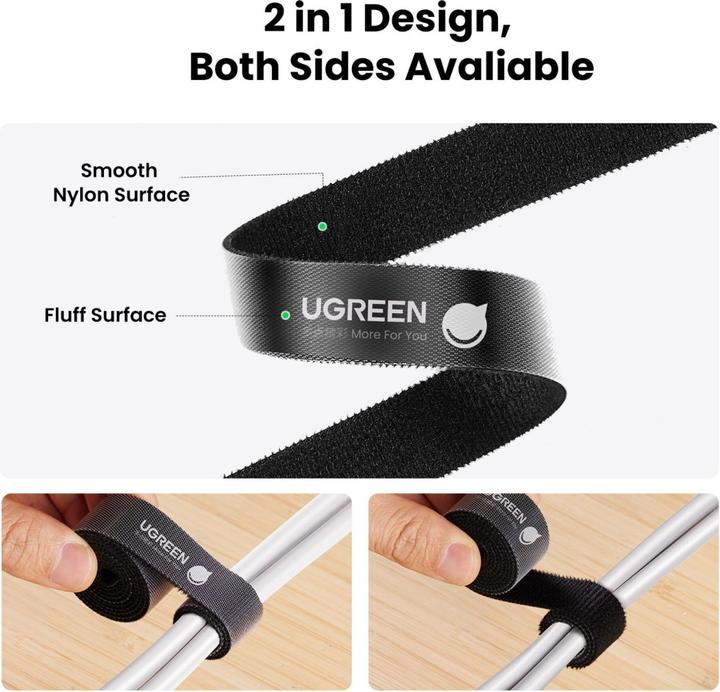 Immagine prodotto Ugreen Fascetta Velcro (Fascette in velcro, 2000 mm, 1 pz.)