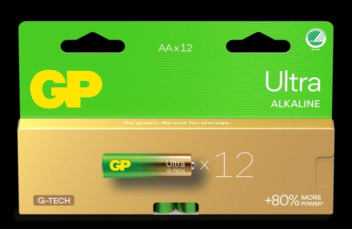 Image du produit GP Batteries Gp Ultra Alcaline Aa/Lr6 (12 pcs, AA)