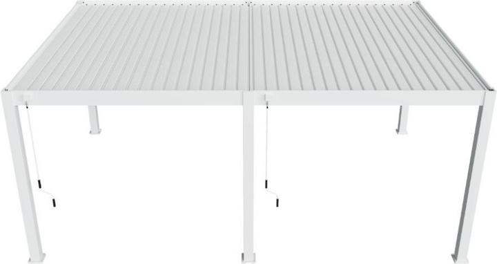 Produktbild Weide Pergola Deluxe Plus 4x6m mit Lamellendach Weiss (400 cm, 600 cm)